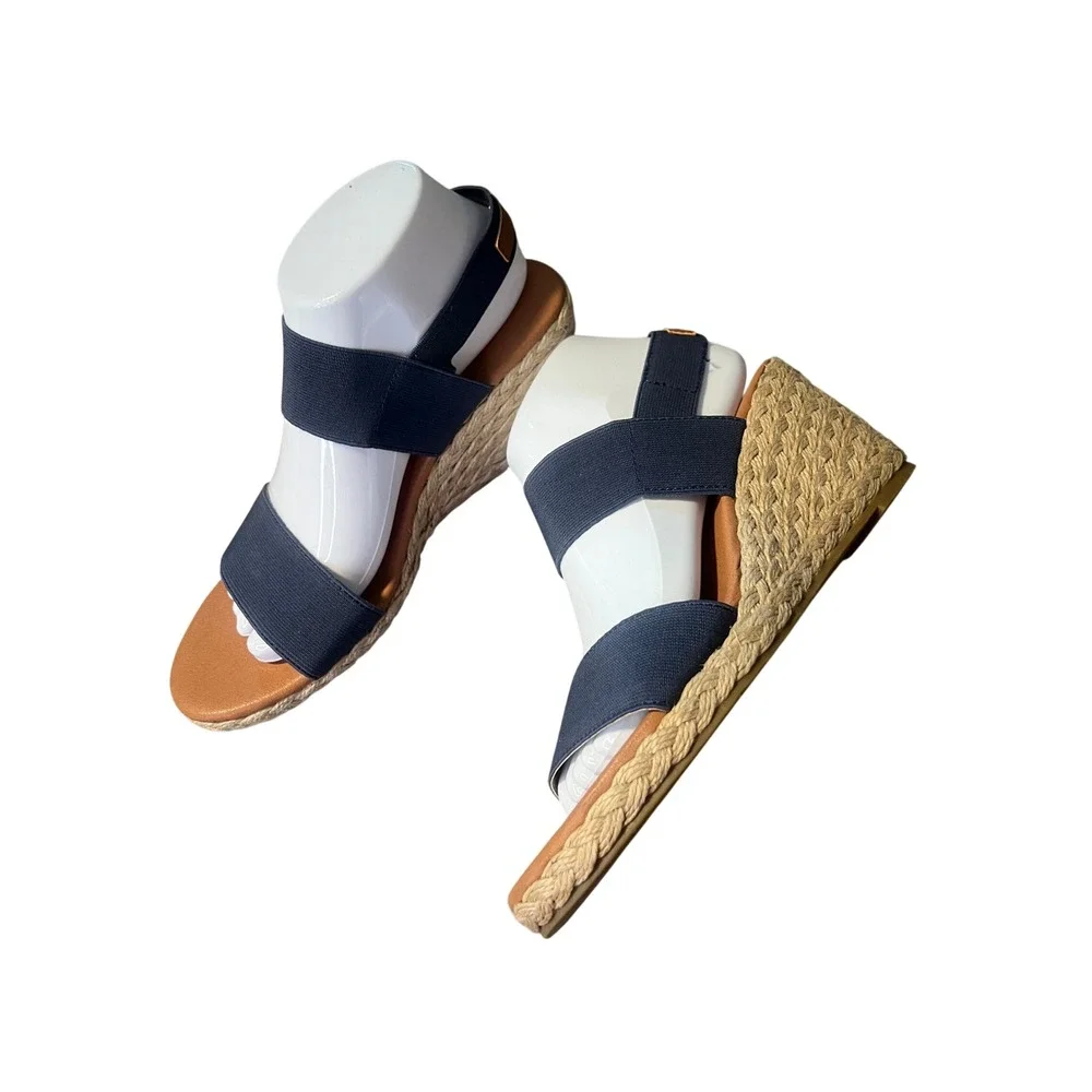 Tommy Bahama Navy Wedge Sandals